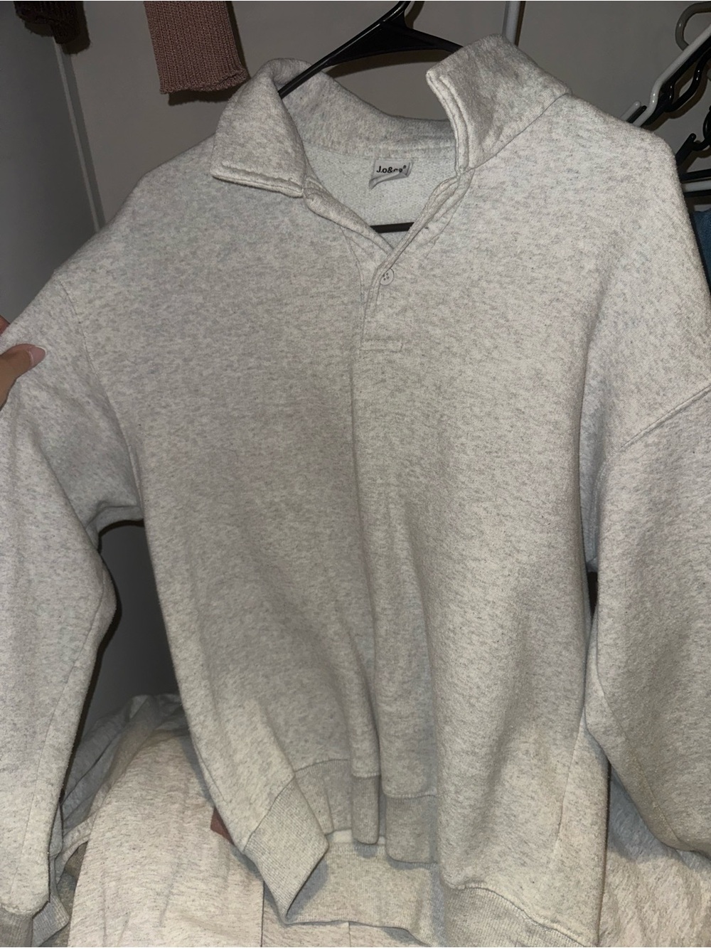 Men's Heather Gray Quarter-Snap Pullover Shirt